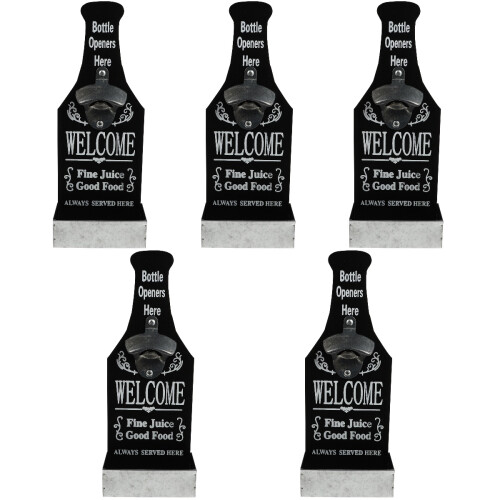 5Pièces Décapsuleur Bois Suspendu Pour Bouteilles Assorties