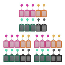 30Pièces Étui Passe Vertical PU Cuir Couleurs Assorties Pratiques