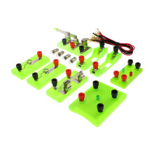 Elektriciteit Kit Groen Plastic Metaal Basis Circuit Experiment
