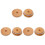 3Ensembles Bouchons De Pot Bambou Khaki Trou Pour Silicone 1