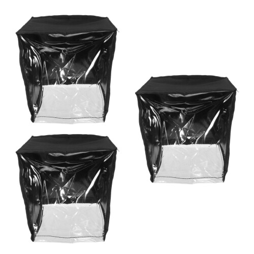 3Pièces Housses Étanches Pour Moving Head, PVC Transparent