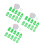 3Ensembles Fabrication Ruban Biais Vert Précis DIY 1