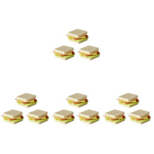 12Pièces Modèles Mini Sandwiches Colorés Pour Décor Maison De