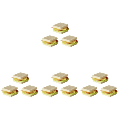 12Pièces Modèles Mini Sandwiches Colorés Pour Décor Maison De