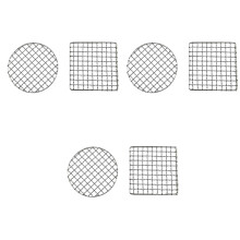 6Pièces Grille Barbecue Argenté Pour Camping