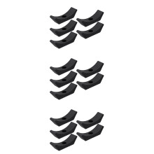 15Pièces Présentoirs Haltères Matériel Durable Noir
