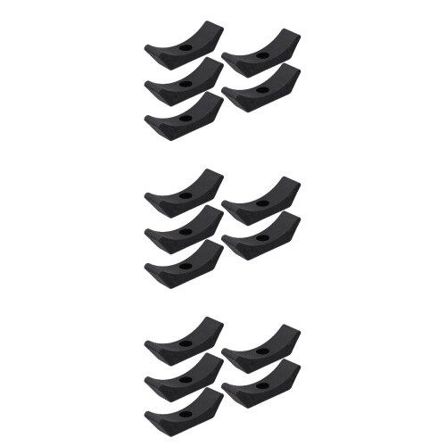 15Pièces Présentoirs Haltères Matériel Durable Noir