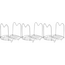 3Pièces Racks Argentés Accessoires Cuisines