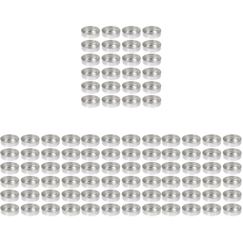 200Pièces Coupelles Argentées Pour Fabrication Rangement De Bougies