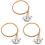3Ensembles Cordes De Lyre Clair Acier Et Laiton Stables 1