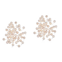 400Pièces Punaises Bois Beige Pour Et Créatifs