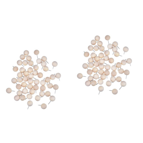 400Pièces Punaises Bois Beige Pour Et Créatifs