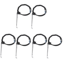 6Pièces Poignées Tirettes De Fauteuil Noir Aluminium Pour