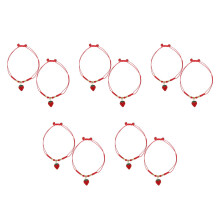 10Pièces Bracelets Ajustables Corde Tressée Femme