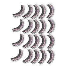 30Paires Faux Cils Décorés Glamour Pour Usage