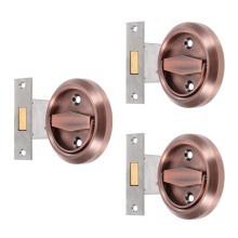 3Pièces Poignées Encastrées Inox Multi Couleurs Tirant Intégré