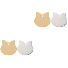 4Pièces Médailles Pour Chats Acier Inoxydable Coloré