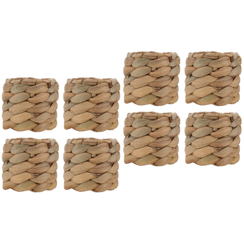 8Pièces Tressés Naturels Pour Banquet