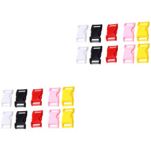 20Pièces Boucles Plastique Solides Pour Sacs Bracelet Colliers Colorés