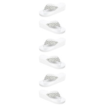 3Paires Flops Plage Blanches Antidérapantes Chaussures Été