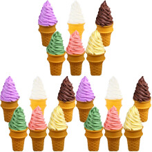18Pièces Fausse Glace Délicate Pour Expo Boutique Et Accessoires