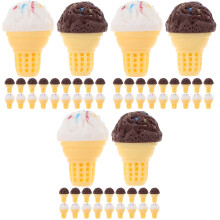 60Pièces Mini Décors Glaces Résine Pour Maison De Jeux DIY