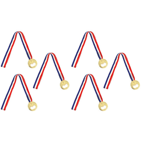 6Pièces Ouvre-Bouteilles Porte- Médaille Or