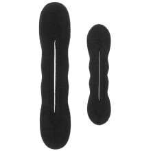12Pièces Bun Maker Noir Éponge Élégante Chignon Rapide Femme