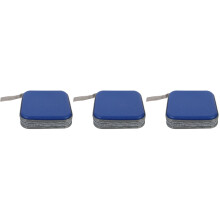 3Pièces Organiseur Cd Bleu Haute Qualité Pour Et Maison