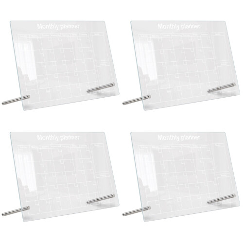 4Ensembles Tableau À Sec Transparent Multifonction