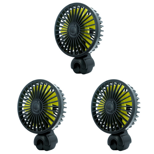 3Pièces Ventilateurs De USB Avec Clip Confort Assortis