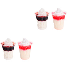 4Pièces Glace Décoratif Coloré Réaliste Pour Fêtes Et Vitrines