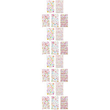20Feuilles Stickers Autoadhésifs Strass Colorés Pour Décor