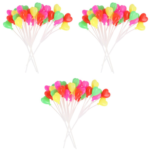 30Pièces Décoration Gâteau Plastique Colorée Pour Réunion