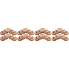 40Pièces Porte-Tringle En Bois Khaki Pour Placard De Douche