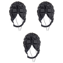 3Pièces Casques De Soccer Noir Confortable Ventilé Réglable