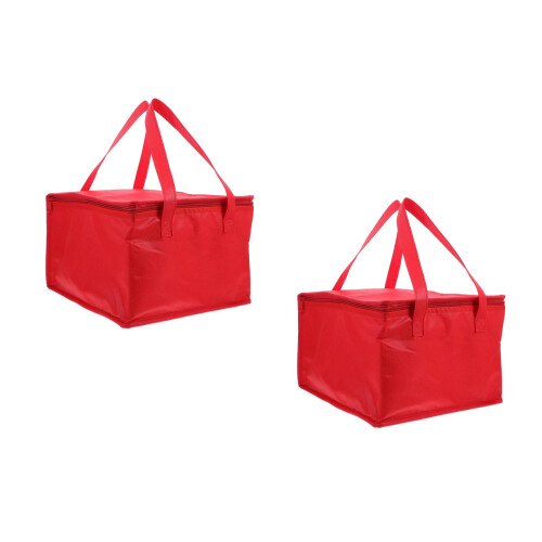 4Pièces Isotherme Rouge Transport Repas Pizza