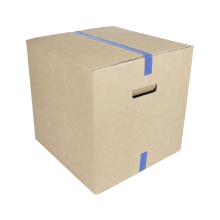 Cardboard Packing Boxes w Carry Handles 18x18x18"
