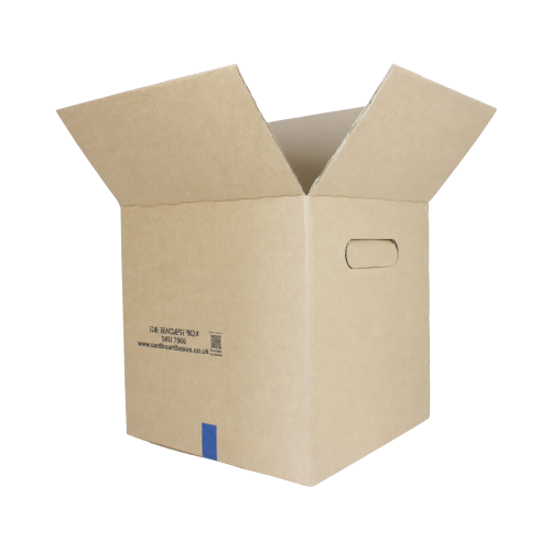 Cardboard Packing Boxes w Carry Handles 18x18x18" 2