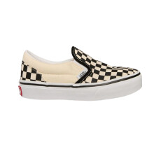 (13 UK Child, Black/White) Vans Childrens/Kids Classic Checkerboard Slip-on Shoes