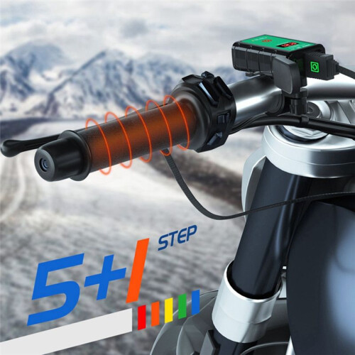 Motorcycle Heated Grips Handlebars USB Adjustable Insulated Handlebars Electric Scooter Bicycle Warming Accessories 1