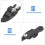 2St Draagbare Zwarte PVC Buckle Straps Roller Skates Accessoires 5