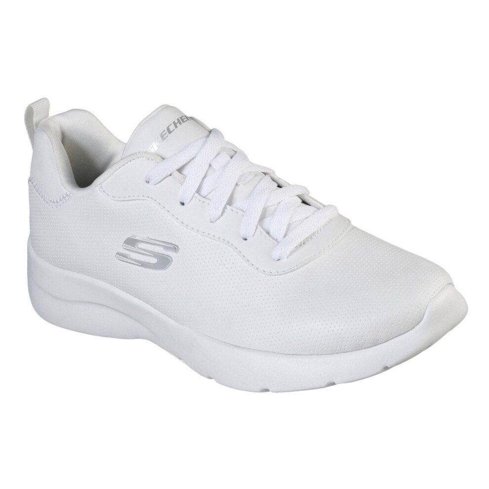 Skechers (5 Uk, White) Womens/Ladies Dynamight 2.0 - Eazy Feelz Trainers
