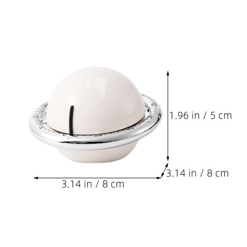 Witte Metalen Keuken Timer Magnetisch Multifunctioneel 1
