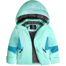 Chaqueta de esquí de invierno para niña impermeable cálida burdeos 152-158 cm — ropa nieve niña, abrigo montaña infantil