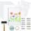 Kit de Placa de Impressão em Gel de 8 X 10 Polegadas, Conjunto Completo de Monoimpressão com Brayer, Tinta Acrílica, Papel e Ferramentas para Fazer 1