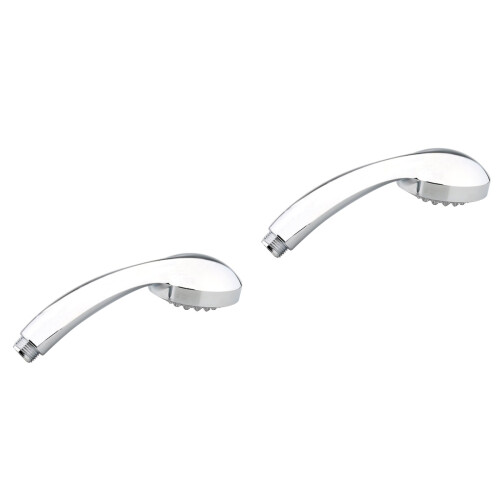 2Pièces Douche Argenté Pivotant LED 2