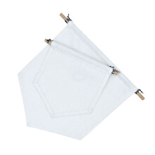 2St Witte Pennant Banner Voor Broche Display En Wanddecoratie