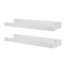 2St Witte Zwevende Wandplanken Voor Kinderkamer Met Constructie