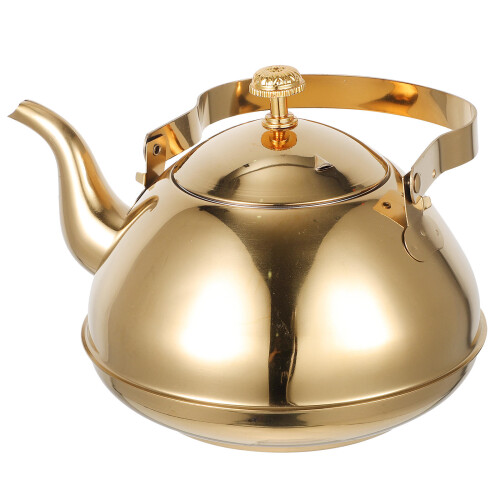 Gouden Rvs Theepot Met Ingebouwde Theefilter